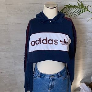 Cropped Adidas Hoodie ❤️
